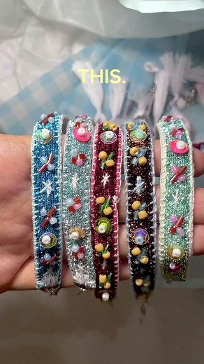 Embroidery Bracelet Tutorial: Pretty Handmade Bracelet Ideas