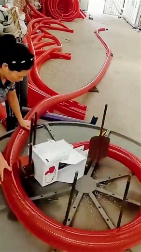 industrial hose reeling techniques #shorts