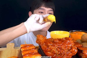Delicious| Sweet Spicy Chicken |Cheese Sauce | Grilled Chicken| Rice Cake |Mukbang Show #mukbang #mukbangshow #asmr #asmreating #eating #eatingshow #koreanfood #deliciousfood #tastyfood #food #foodlover #foodie #foodvideo #viralvideo #explore #explorepage #exploremore | yummyfoodmukbang