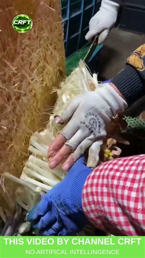 SUSTAINABLE MUSHROOM HARVEST CUT — base-preserving regrowth technique #AgriCraft