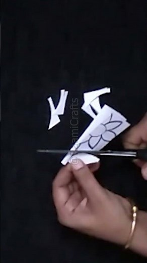Easy Paper Cutting Decoration Ideas | Paper Flower Border Designs | Paper Crafts Chain Border Design