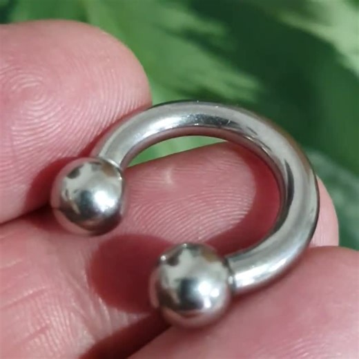 Prince Albert CBB Horseshoe 6 Gauge 4mm 25mm 8mm Balls 316L Steel Body Jewellery - Etsy
