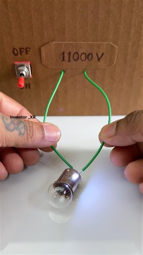 What Happens When You Apply 11000V to a 12V Bulb - Dangers and Effects Explained #youtubeshorts