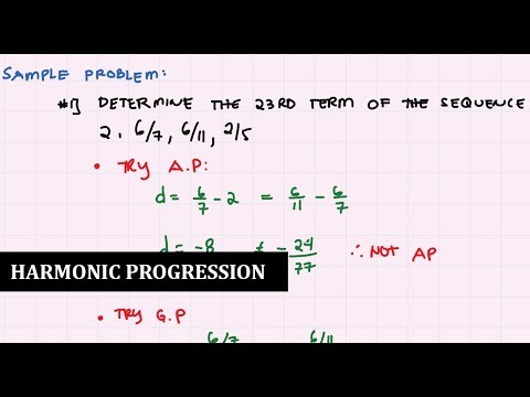 HARMONIC PROGRESSION | Algebra | Engineering Mathematics | Filipino Tutorial