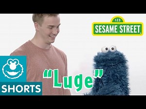 Sesame Street: Tucker West Teaches Cookie Monster About Luging | Winter Olympics - Videos For Kids