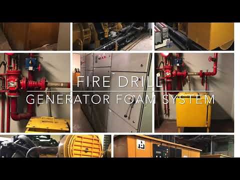 GENERATOR ROOM FIRE SUPPRESSION SYSTEM FOAM SYSTEM