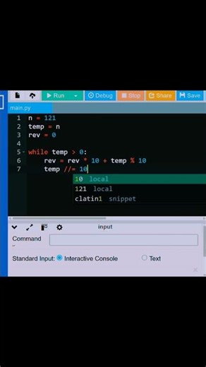 Palindrome Number Check in Python | CodingWith PK. #shorts #python #coding #viralshorts