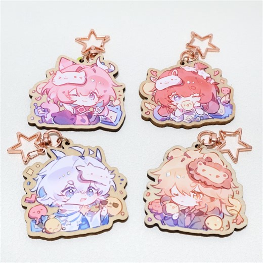 Limited Edition Honkai Star Rail Wooden Keychain,backpack Accessory. - Etsy