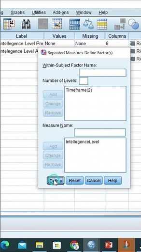 1 Minute SPSS Tutorial | Repeated Measure ANOVA | Two Way ANOVA #spsstutorial #hypothesistesting