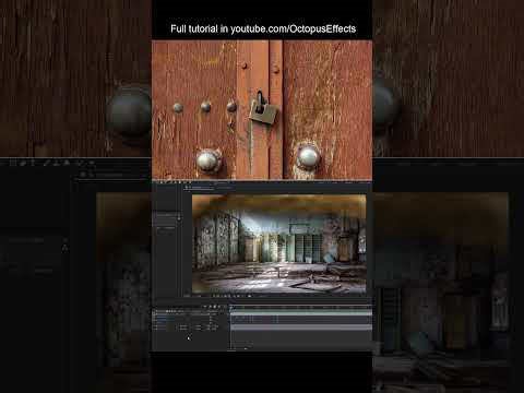 How to move camera through keyhole in After Effects