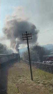 KWVR steam gala 2026. No.34046 Braunton and no.5029 Nuney castle double head up Keighly curve.