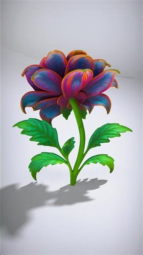 Unique Colorful Flower model pack