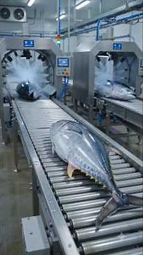 100,000 Tuna Cans Production is very Satisfying #asmr #tuna_fish_cutting