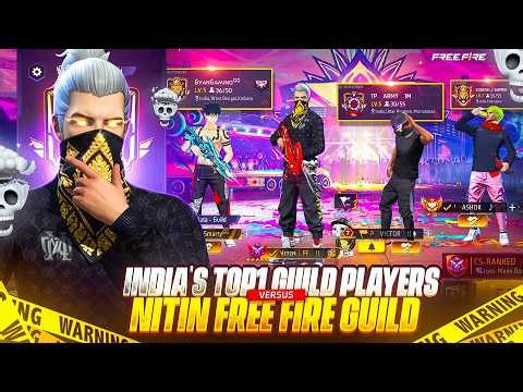 INDIA'S TOP 1 GUILD 🤯 PLAYER'S VERSUS NITIN ARMY GUILD 🤦🥶 GUESS WHO WIN ?🤔Garena Free Fire