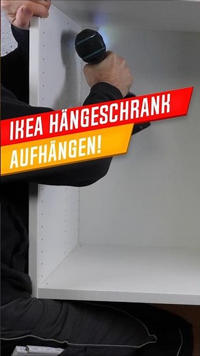 Hanging an Ikea wall cabinet #Platsa #Smastad