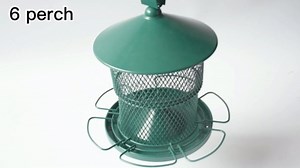 Metal Bird Feeders for Outdoor Hanging,Large Cardinal Bird Feeders Squirrel Proof Mesh Tube Wild Bird Feeder with 4lbs Capacity for Finch Chickadee Blue Jay(Red)