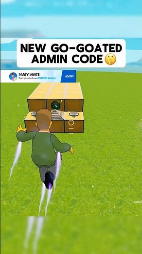 Admin GO-GOATED Code 😳 #fortnite #fortniteclips