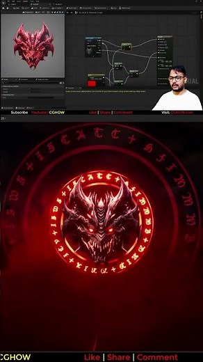 Cursed Mask FX: Crafting Skull, Glowing Rings & Red Smoke in Unreal Engine 5 Niagara