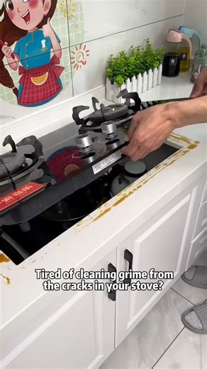 4.8K views | The secret to a spotless stove is here! This aluminum foil tape seals those gross gaps where grease and crumbs love to hide | Joyful Interiors | Facebook