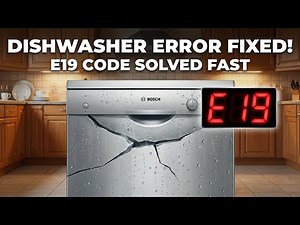 FIX Your Bosch Dishwasher E19 Error Code NOW! (2026)