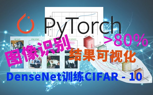 【深度学习】DenseNet训练CIFAR10，结果可视化