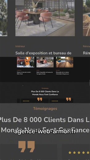 Création sitr web pour un architecte intérieur