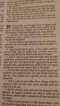 let's read the Bible together! Genesis chapter 39 part 1