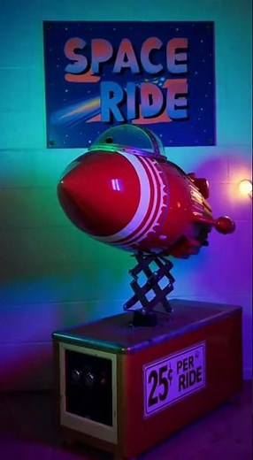 Retro Space Ride & Neon Rocket Launch - Retro VJ Loop