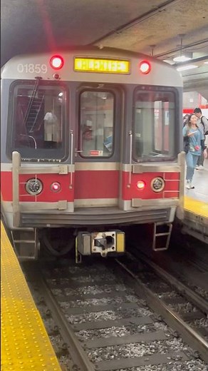 MBTA red line bombardier action at park street