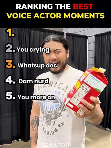 Ranking the HARDEST Voice Actor Moments 🎙️🔥