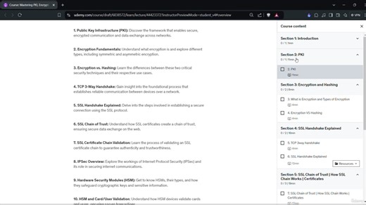 掌握 PKI、加密和安全协议