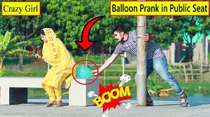 Popping Balloon Blast in Public Seat Prank | Popping Balloon Prank with Crazy REACTION On Public | Comedy Club