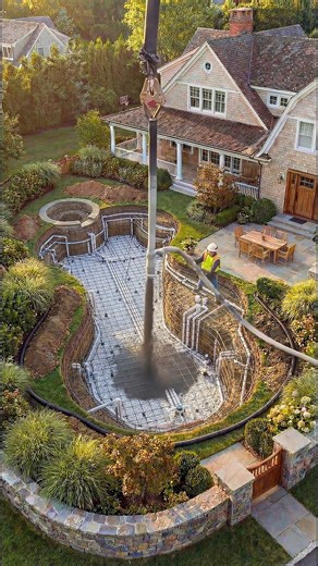 From Dirt to Luxury Pool ✨ #beforeafter #transformation