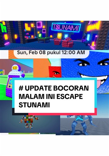 Bocoran Admin Escape Stunami Malam Ini di Roblox