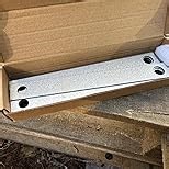 heneng 20 Pcs 8"" Length Beam Clamp Retaining Strap, For use with 3/8"" and 1/2"" Threaded Rod, Thickness 1.6mm, Hot Dip Al-Zn Steel, Silver, GD285-T20