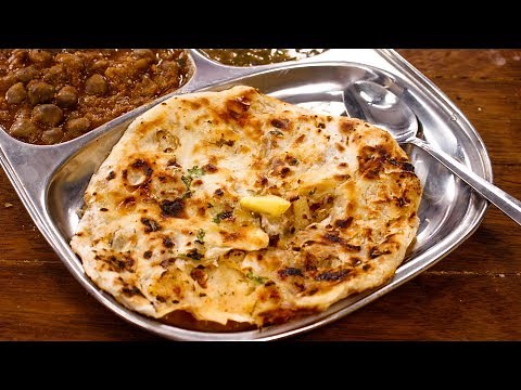 Amritsari Kulcha Recipe | Perfect Crispy Layered Aloo Naan in Tawa - CookingShooking