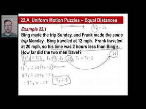 Saxon Math - Algebra 2: 3rd Edition (Lesson 22 - Uniform Motion Problems, Similar Triangles)