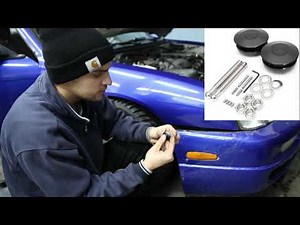 QUICK RELEASE latch for BUMPER HOOD PIN INSTALL VIDEO