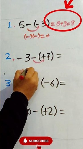 Can You Solve These Positive & Negative Sign Problems? #maths