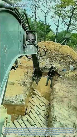 Bagger legt Grundsteine