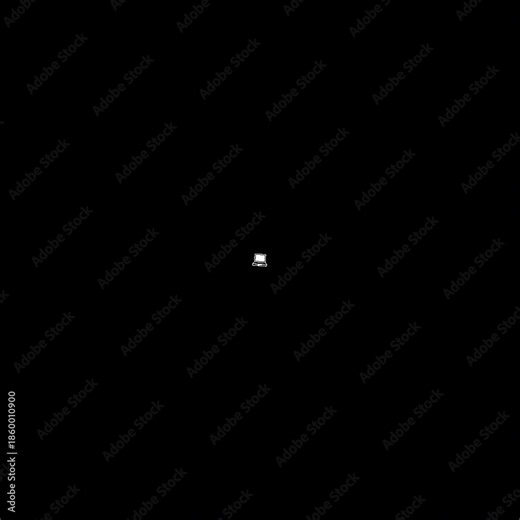 cute laptop icon moving animation