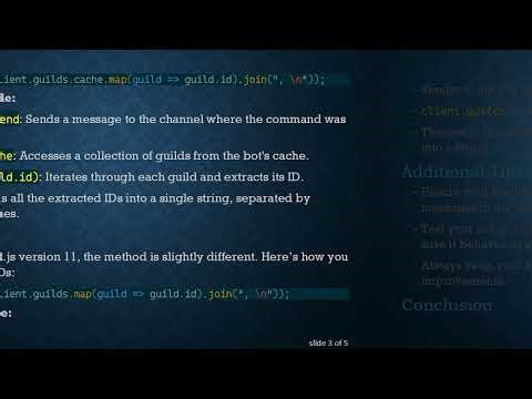 Retrieve the Guild IDs of Your Discord Bot