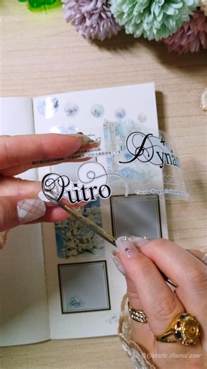 ASMR Scrapbooking 💎 Romantic scene journal collage #asmr #journaling #stationery ##creative