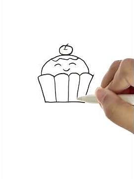 Draw a cute little cupcake 🧁