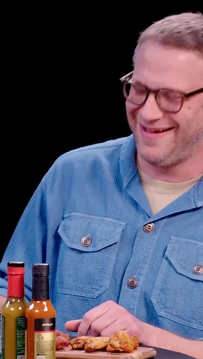 Happy birthday to Seth Rogen and his iconic and contagious laugh 💀💀Watch his full #hotones episode on our YouTube channel! | Hot Ones