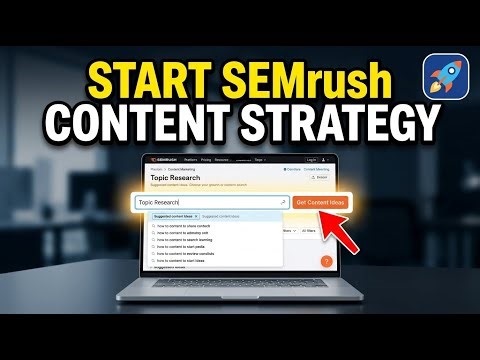 How to start a content strategy with SEMrush - Easy Tutorial