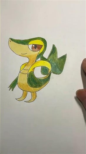 #drawing #aprendiendoadibujar #snivy #pokemon #pokemonfanart #shorts