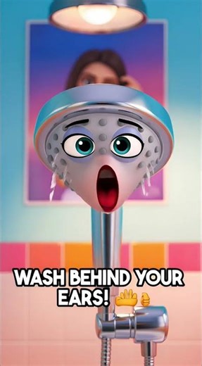 Splash the Shower | Talking Shower for Kids | Educational Shorts for Children #shorts #preschool