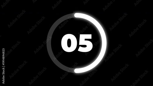 10 second Countdown timer sequence in video frames.