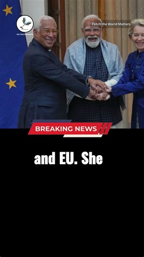 EU Commission chief Ursula wears Anamika Khanna kurta jacket for EU India FTA signing #worldnews